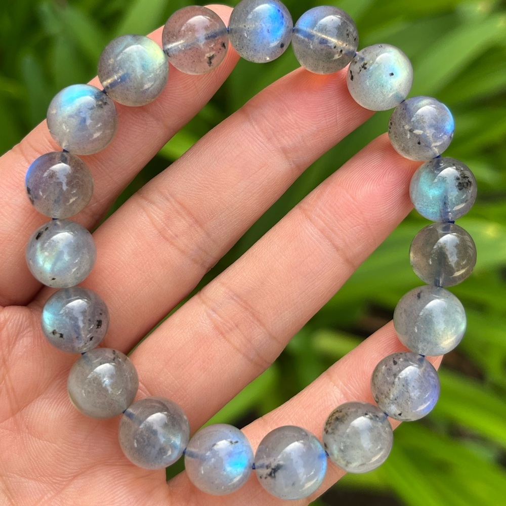 11mm super flash labradorite‎ bracelet 0340